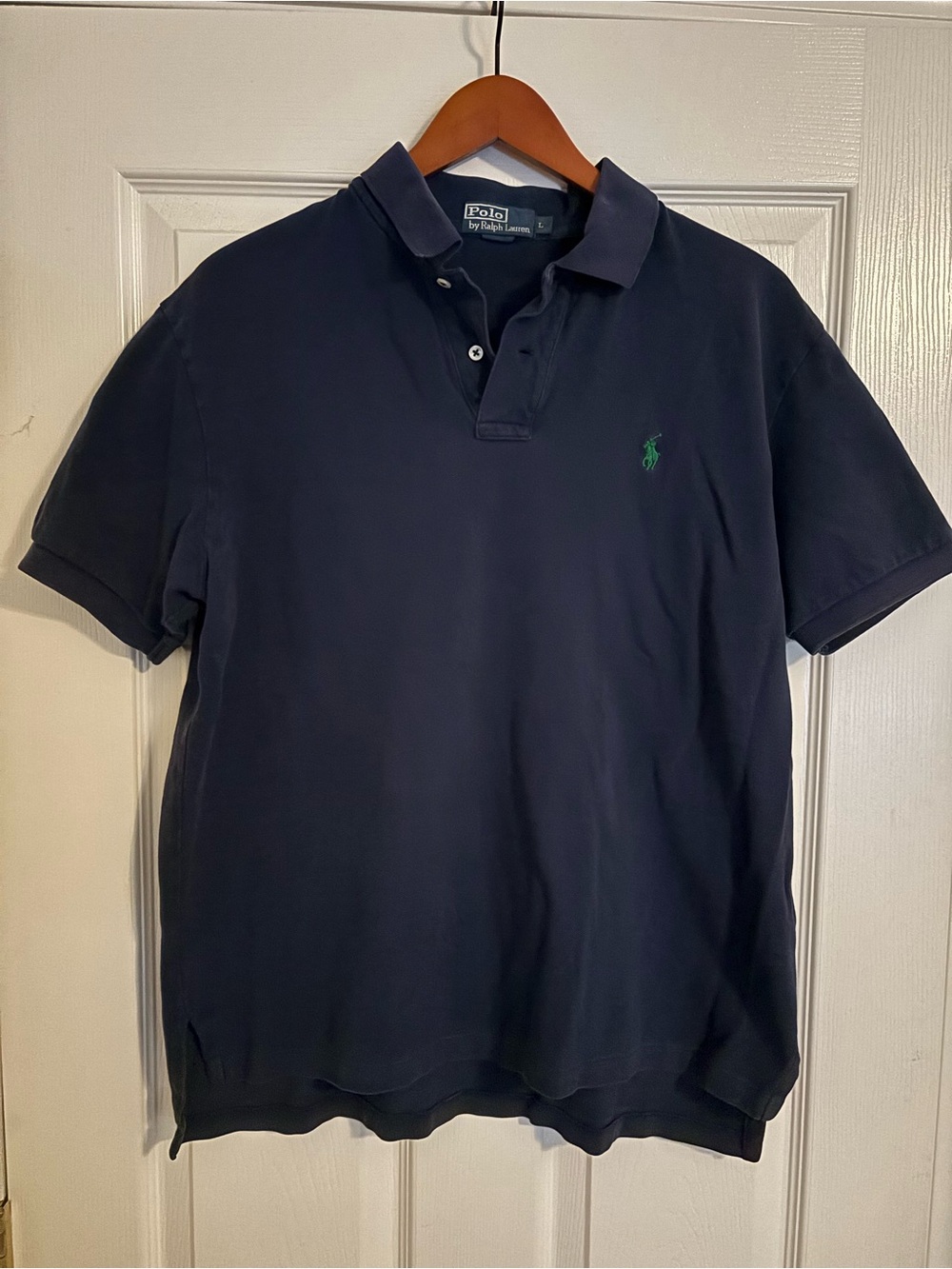 Polo by Ralph Lauren Navy Polo with Green Pony Logo